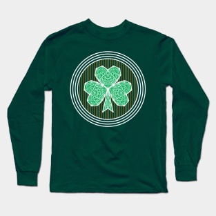 Geometric Shamrock Long Sleeve T-Shirt